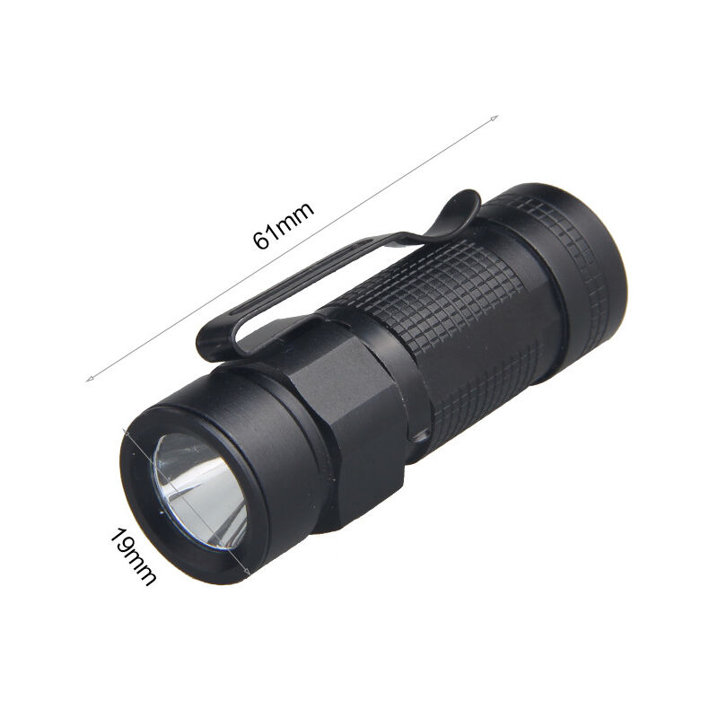 Lampe de poche d'extérieur étanche à led pour camping, 3 modes, portable, clip, randonnée, voyage, pêche