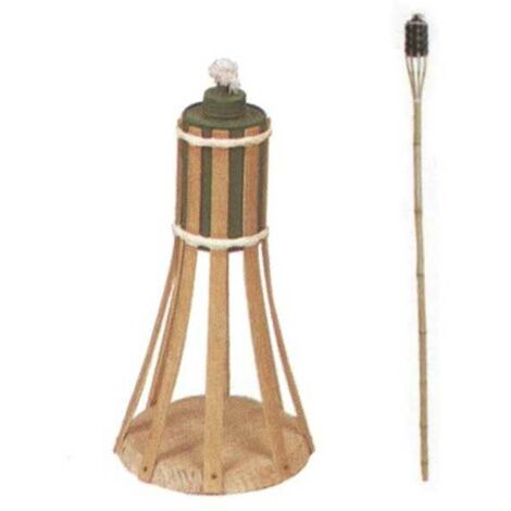 Lampe de poche en bambou de 130 cm Vette 01084