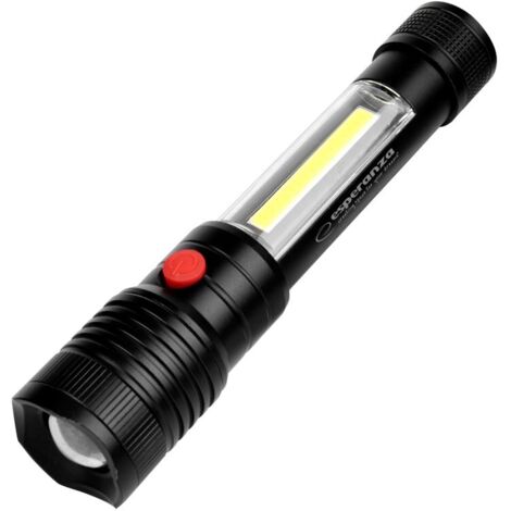 Lampe de poche Esperanza EOT069 Noir, lampe de poche LED