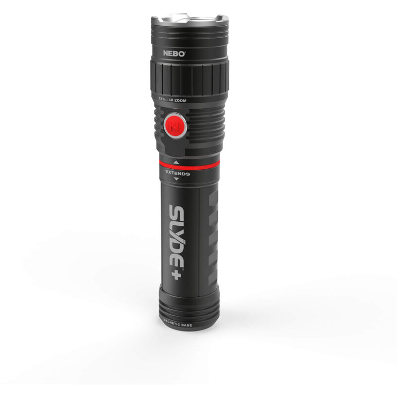 Lampe de poche slyde+ cob zoom x4 lumière rouge 4 modes éclairage Nebo NB6525 Lampe de poche slyde+ cob zoom x4 lumière rouge 4 modes éclairage Nebo NB6525
