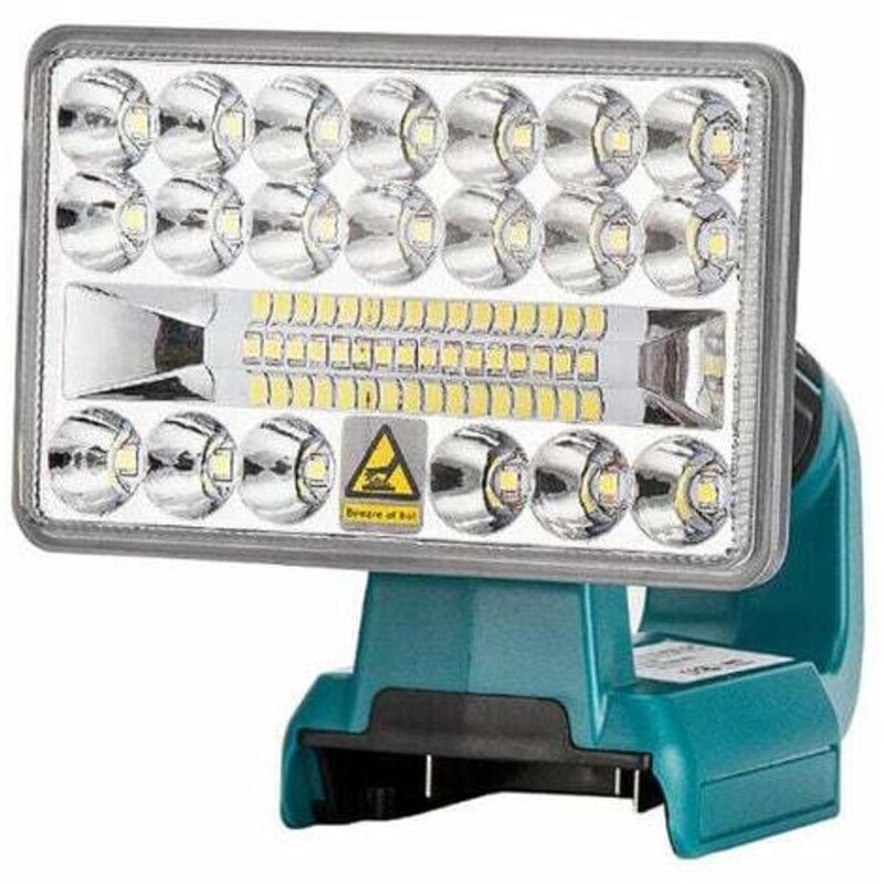 Lampe de poche extérieure avec USB pour batterie Makita - 5 pouces horizontal, 14,4 V 18 V Li-Ion alimenté par batterie, éclairage extérieur de