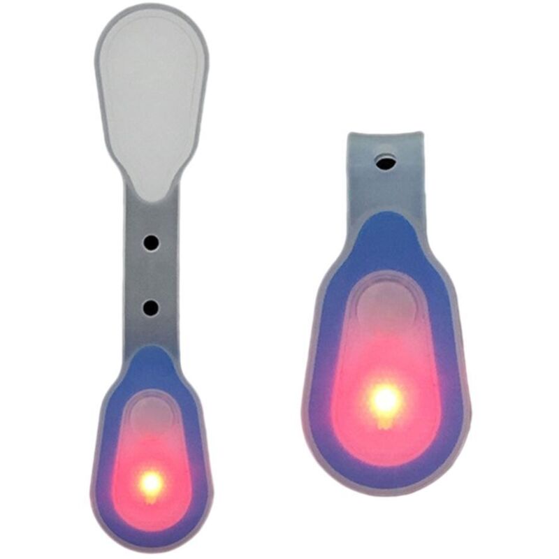 Lampe de poche LED à clip, lumière de sécurité pour sac à dos, idéale pour la course nocturne et les activités en plein air.