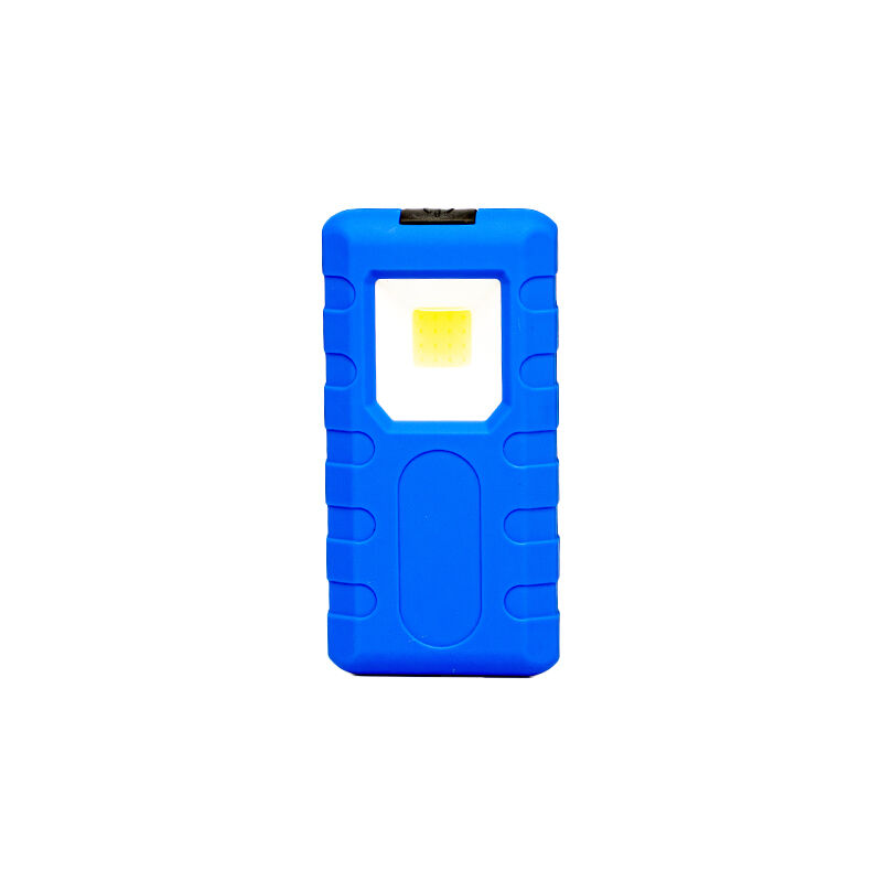 Lampe de poche LED à clip plat bleu