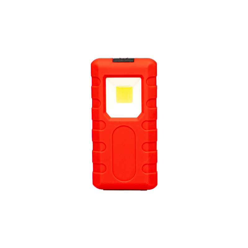 Lampe de poche LED à clip plat rouge