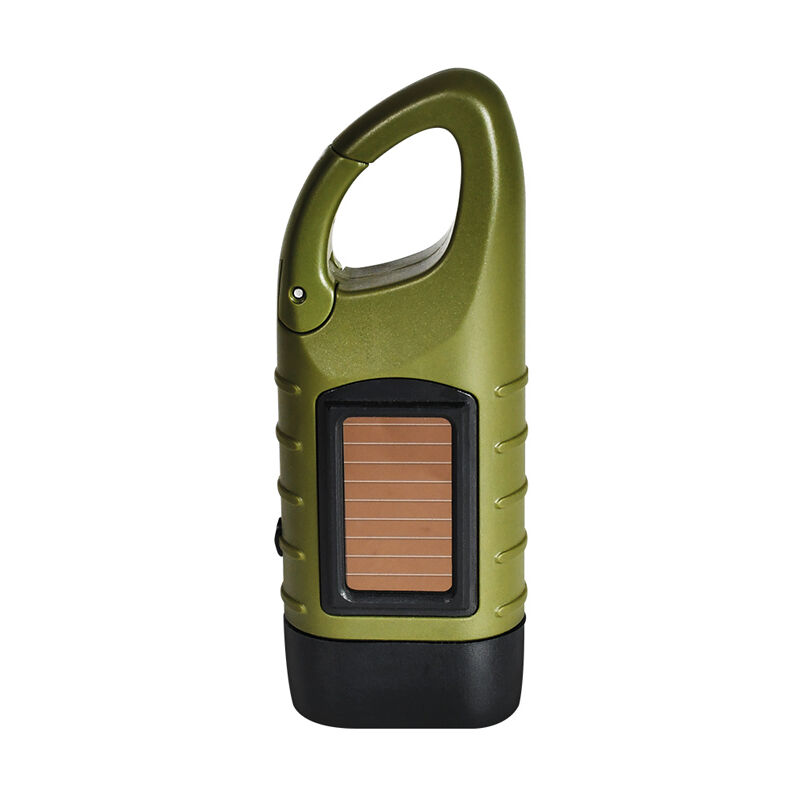 Lampe de poche LED à dynamo solaire Camp