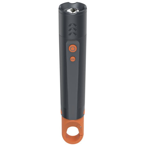 LAMPE DE POCHE LED ''FLX350'', PILES, RÉS. CHOCS, ALU., 4 MDES+SOS, ZOOM HAMA