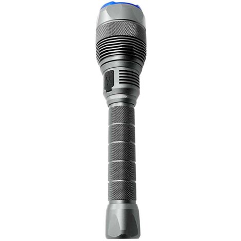 Lampe de poche LED Lampe mobile Aluminium Batterie H 25 cm