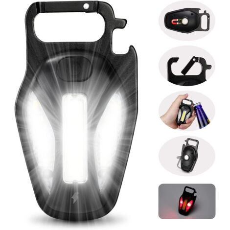 Lampe De Poche LED Portable 2 Pièces - Mini Lampe De Travail étanche Avec Mousqueton