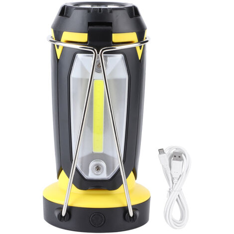 Lampe de poche LED rechargeable USB, multifonction pour camping, randonnée, urgences, usage intérieur et extérieur