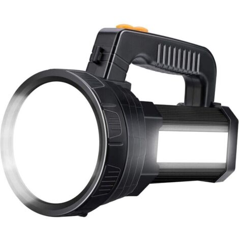 Lampe de Poche LED Super Lumineuse Rechargeable 4050 Lumens 10000mAH avec 6 Modes d'éclairage, Longue Portée Lanterne Lampe Torche Étanche pour Urgence Camping Randonnée Chasse [Classe énergétique A++