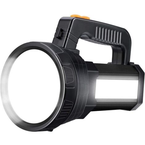 Lampe de Poche LED Super Lumineuse Rechargeable 4050 Lumens 10000mAH avec 6 Modes d'éclairage, Longue Portée Lanterne Lampe Torche Étanche pour Urgence Camping Randonnée Chasse [Classe énergétique A++