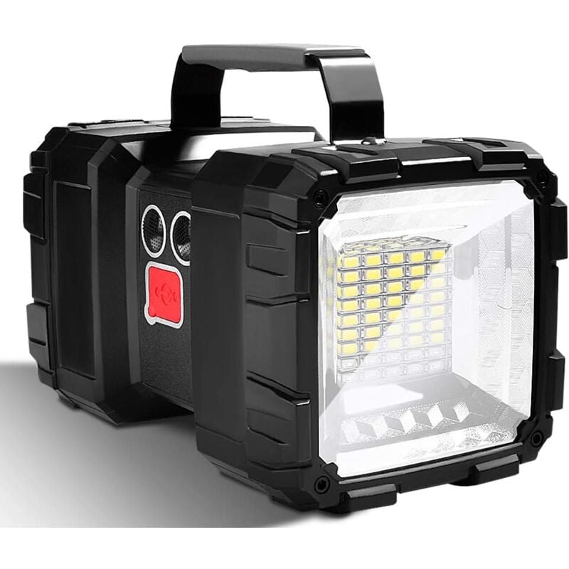 Coocheer - Lampe de poche led ultra puissante, 7 modes, 10 000 mAh, rechargeable, idéale pour le camping, la randonnée et les urgences [Classe