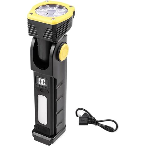 Lampe De Poche LED,avec Clip Stylo et Affichage Numérique Lampe De Poche