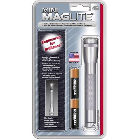Lampe de poche Mag-Lite Mini 2 AA Ampoule crypton à pile(s) 12 lm 5.5 h 107 g