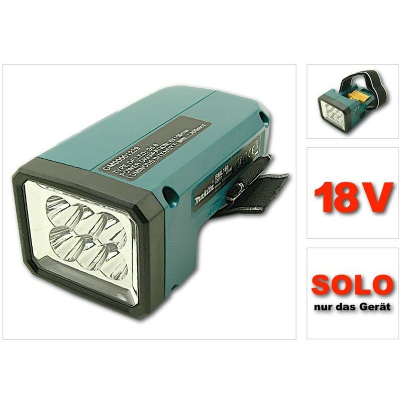 Bml 186 Lampe de chantier sans fil 18V Li-ion - sans batterie, sans chargeur - Makita