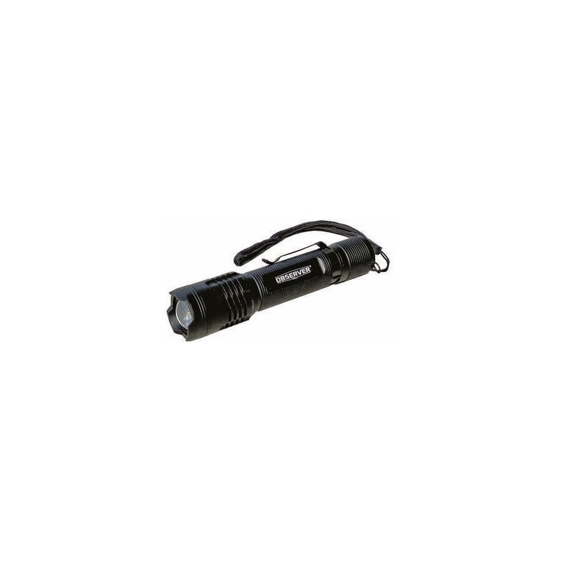 Observer Tools - Lampe torche de poche led Rechargeable, Noir, 1000 lm, IP65 ( Prix pour 1 )