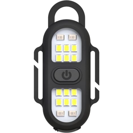 Lampe de poche portable, lumière de course pour les coureurs Lampes de  sécurité rechargeables pour marcher la nuit Lampe de poche mains libres  Lampe de travail portable à LED (Noir)