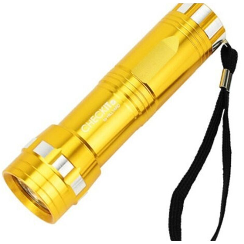 Lampe de poche pour travail vélo camping lecture marche randonnée (jaune)