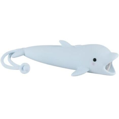 Lampe de poche rechargeable Les dauphins LED, Lampe de poche en silicone en forme d'animal mignon, Confortable Touch Long Press pour régler la luminosité éclairage extérieur Lumière créative