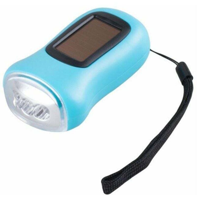 ZVD - Lampe de Poche Solaire à Manivelle - Portable pour une Utilisation en Extérieur