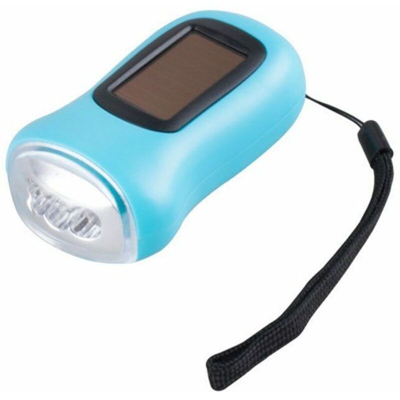 Lampe de poche solaire à manivelle, mini lampe de poche portable pour une utilisation en extérieur