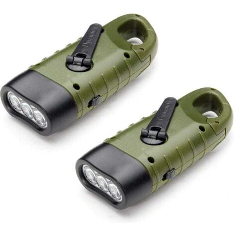 Lampe Torche Dynamo à Manivelle Totes - NEUVE Sous Blister - Noire
