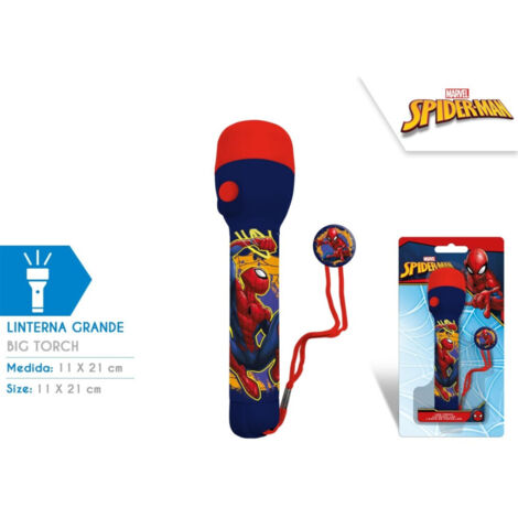 Lampe de Poche - Spider Man - Bleu
