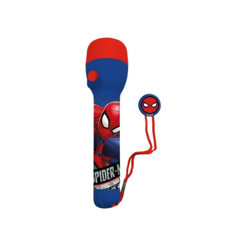 Kids Licencing - Lampe de Poche - Spider Man - Rouge et Bleu - 21 cm
