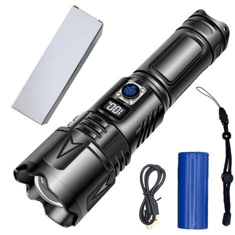 Shadowhawk Lape Torche LED Ultra Puissante, 30000 Luens Lape de