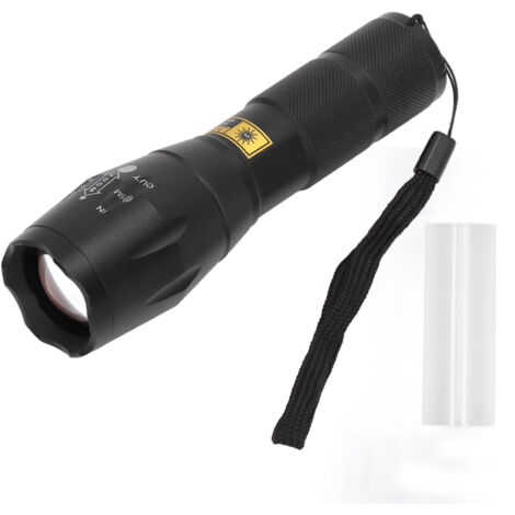 Lampe de poche UV LED 365 nm haute intensité pour détecter l'urine d'animaux et les billets