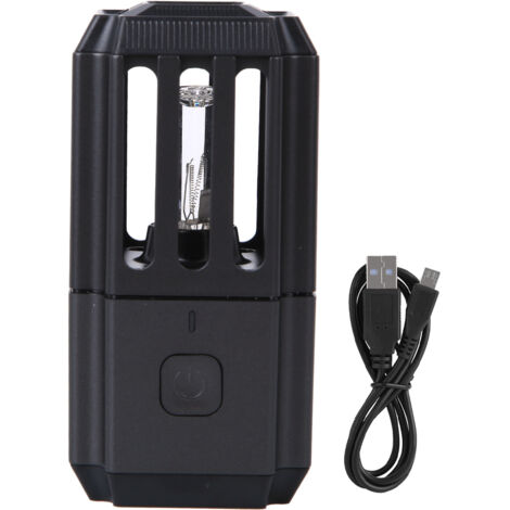 Lampe de poche UV rechargeable 5W, détecteur de fuites et fissures, batterie lithium intégrée, câble USB, ABS noir, outil de diagnostic.
