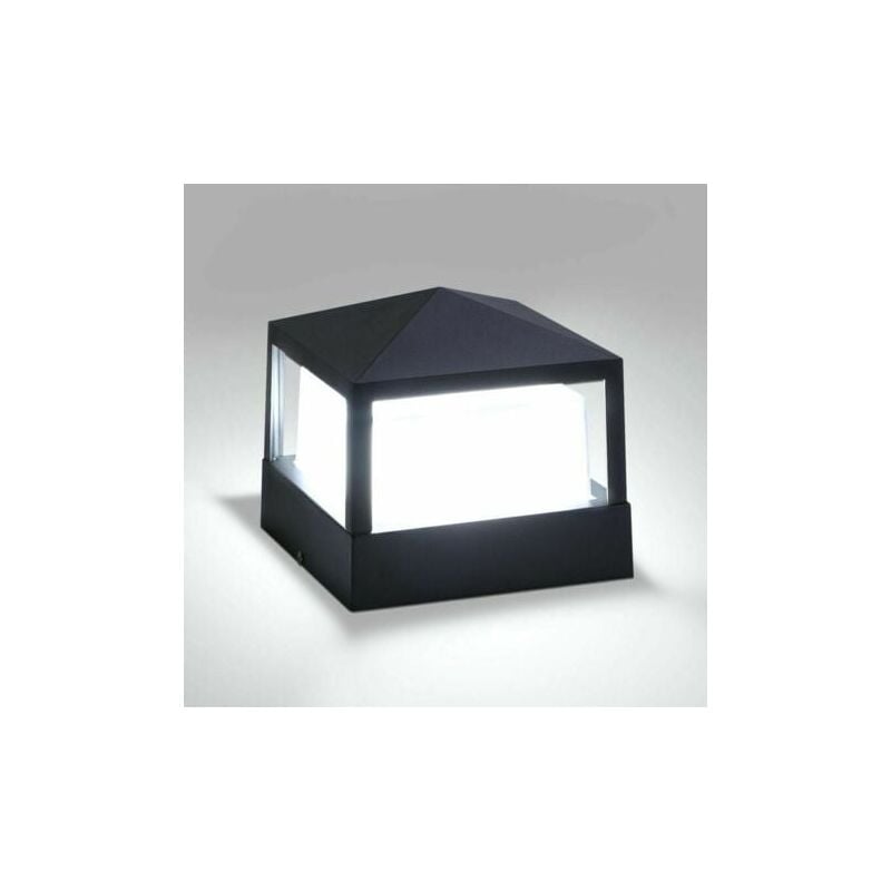 Lampe de Poteau Lampe Pilier Portail Lampe D'exterieur lumiere colonne lampe Villa IP65 etanche Aluminium jardin paysage pelouse porte cloture entree