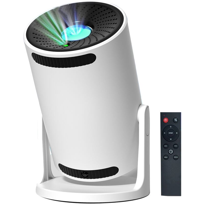 Lifcausal - Lampe de projection étoilée à led, haut-parleurs musicaux, veilleuse de chambre à coucher, lampe d'ambiance, 15 effets de lumière avec