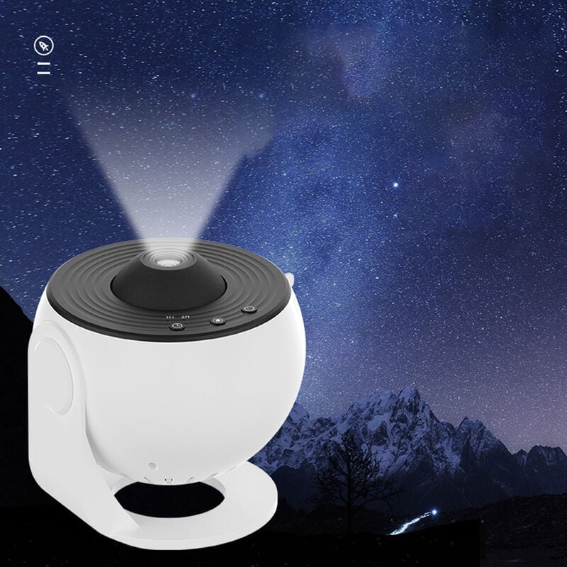 Eosnow - Lampe de Projection Globe Galaxy, projecteur d'étoiles, veilleuse pour chambre à coucher, Style noir et blanc