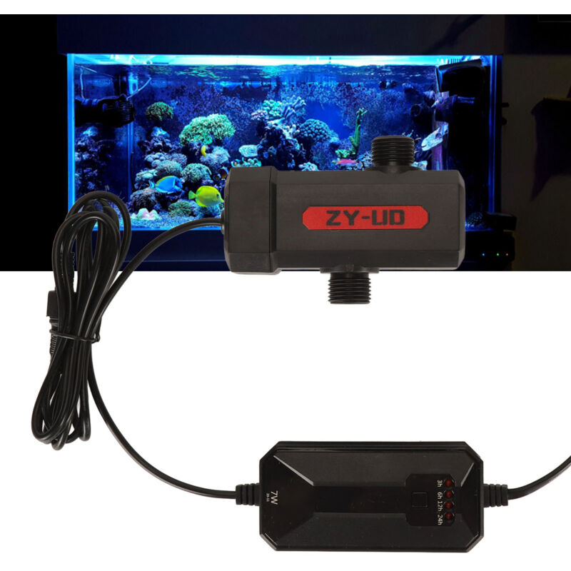 Lampe de purification d'eau uv pour aquarium, pompe à eau filtrée,seau externe, lampe de purification d'eau uv connectée en série, amphibie, lampe