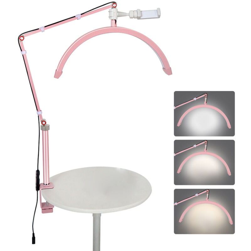 Meterk - Lampe de remplissage de bureau led demi-lune Andoer HD-M3X, rose