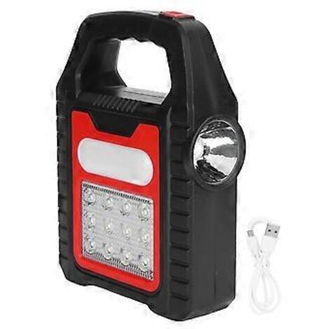 Lampe de sac à main solaire, rechargeable par USB, projecteur, lampe de réparation et d'inspection
