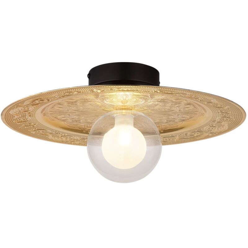 Globo Lighting - Lampe de salle à manger plafonnier plafonnier verre couleur or lampe de salon opale