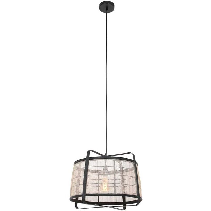 Steinhauer - Lampe de salle à manger Lampe suspendue Métal Bois noir Lampe de salon
