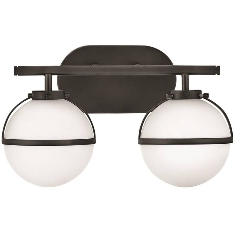 Hinkley - Elstead Hollis Applique de salle de bain noire, IP44