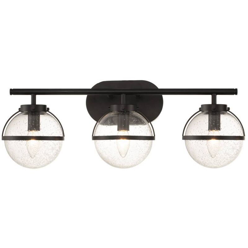 Elstead Hinkley Hollis Applique de salle de bain noire, IP44