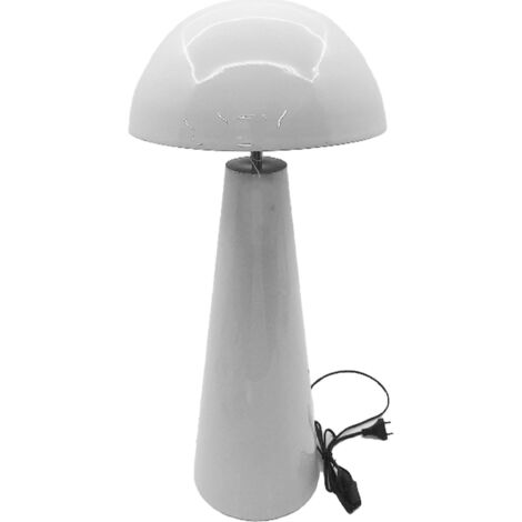 Lampe de salon design blanc laqué élégante et moderne - Blanc laqué épuré et moderne