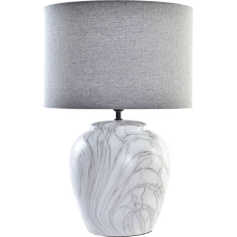 Lampe de salon effet marbre pour élégance intemporelle - Effet marbre blanc et gris élégant