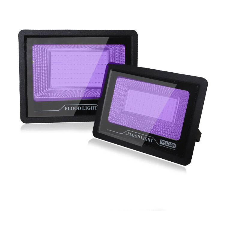 1 pcs Projecteur uv led 50W Eleganted Lampe à longueur d'onde 395-400nm Lumière Noire IP66 Imperméable, Lampe led Ultra-violet, Eclairage à Effet