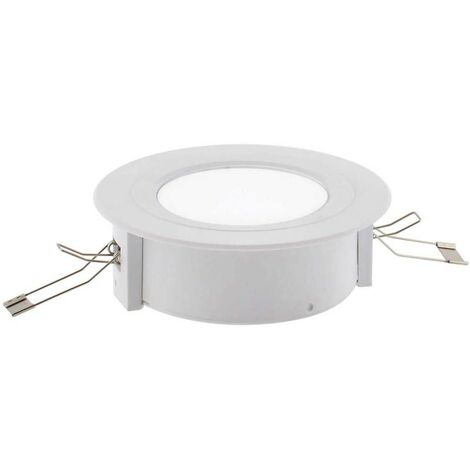 Lampe de secours à LED ZOR, en saillie / encastrée, blanc froid