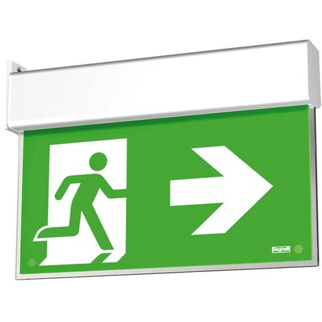 Lampe de secours Beghelli SA UP BANDIERA LED EXIT 4321