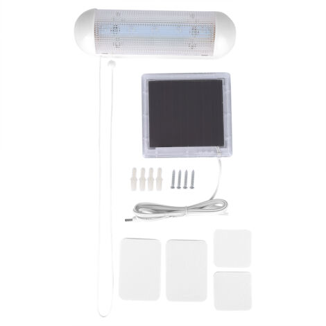 Lampe de secours LED à panneau solaire pour escalier extérieur, couloir, abri de jardin, cour, à tirette