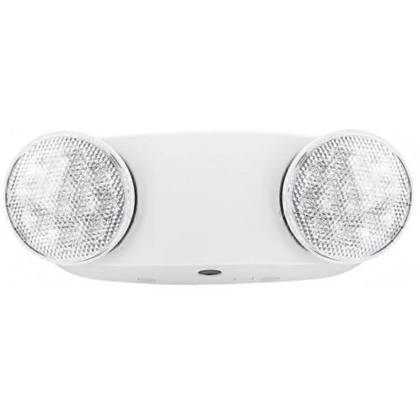 Lampe de secours LED avec batterie de secours, éclairage de secours commercial - Blanc -