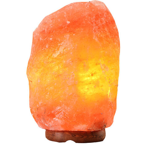 Lampe de sel naturel de l'Himalaya – 12 kg + Bougeoir en cadeau – Recommandée pour Feng Shui