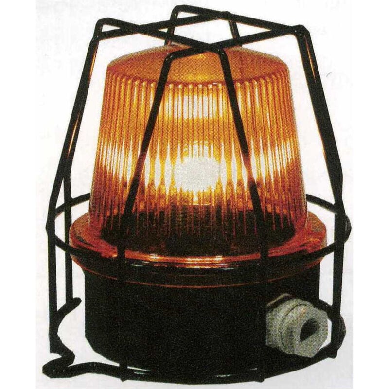 Lampe De Signalisation Orange A Led 24 V - Fixe Ou Clignotante - 4m